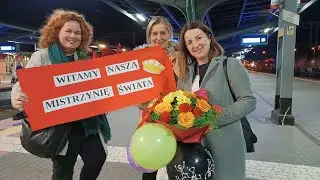 Malbork. Powitanie Karoliny Hajdukiewicz – Mistrzyni Świata we fryzjerstwie damskim.