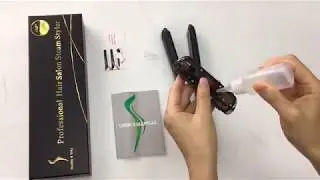 Professional steam hair straightener flat iron