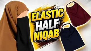 Half Niqab/Niqab With Elastic Cutting and Stitching/Nose Piece Niqab