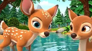The Ultimate Deer Family Camping Adventure in a Lush Flower Valley