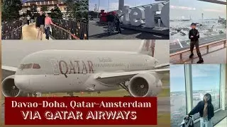 Davao - Doha, Qatar - Amsterdam via Qatar Airways