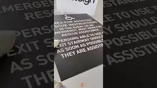 Our braille signs combine ADA-compliant tactile lettering and Braille with custom designs.