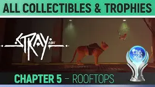 Stray - Chapter 5 - All Collectibles & Trophies 🏆 All Memories, Scratches, Batches 100% Platinum