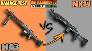 MG3 vs MK14 Comparison - MG3 vs MK14 Damage Test - Recoil, Fire Rate Test