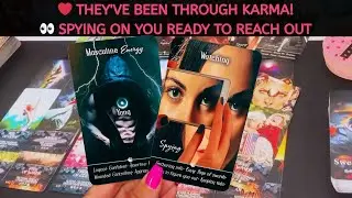 THEY'VE BEEN THROUGH KARMA! SPYING ON YOU READY TO REACH OUT #tarot #soulmate #love #fate #lovetarot
