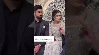 laiba Khan with her husband in Reception #walimabride #reception #laibakhan#actresswedding