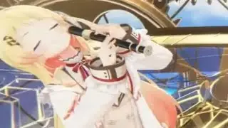 Kanade going crazy with her recorder during Cecilia's 3d debut