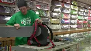 How to Put a Skateboard on a Backpack