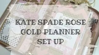 Kate Spade Rose Gold Wellesley Planner Setup for January 2016