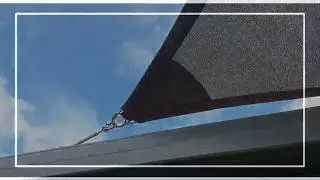 Custom Made Shade Sail replacement - Material Gunmetal Grey Commerical 95 with wire perimeter.