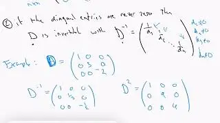 7. special squares II - properties of diagonal matrices