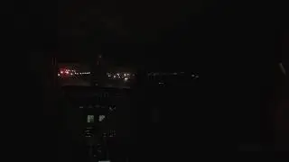 Learjet Cockpit Night Takeoff - Stock Video