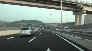 広島都市高速1号→2号→広島呉道路　山陽道広島東IC→仁保JCT→呉IC　全線等速