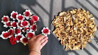 Peanut Shell Wall hanging craft ideas//Best out of waste craft using peanut Shell//Home Decoration 