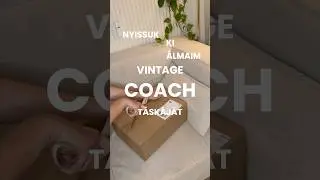 NYISSUK KI &Aacute;LMAIM VINTAGE COACH T&Aacute;SK&Aacute;J&Aacute;T!🍒