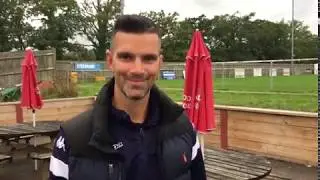 Reaction: Manager Tim Sills reacts to the 3-1 win over Tadley.