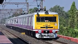 Newly Painted Shiny Barddhaman-Howrah EMU Local Train Arrive Talandu Station | Eastern Railways