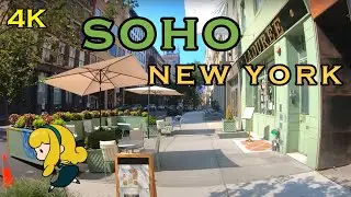 [4K] 🇺🇸&spades;️ Reopening  NYC 2020 , Virtual Walking tour of SOHO