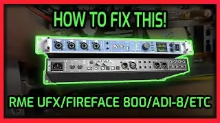 RME UFX Broken? Here's how to fix it | How to recap RME audio interface power supply repair video