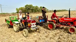 Brought Load Fertilizer On The Eicher and Mahindra Tractor | Tractor Video | Jcb | Jcb Video