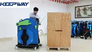 Manual rocker controls the telescopic chain to pull the strapping belt&mdash;&mdash;jiningkeepway