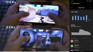 Samsung S20 (Exynos 990) Battery, Gaming 120 Hz vs 60 Hz | Heating Issues | Battery Tips