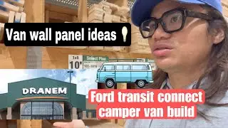 At Menards looking for van wall & ceiling ideas