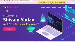 Best Portfolio website with backend and get responses on Gmail. Free Source code in description