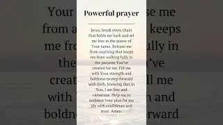Pray this powerful prayer for freedom and breakthrough! #BreakthroughPrayer #FaithOverFear