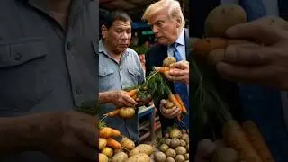 Duterte and Trump Caught Haggling Over Veggies?! What Are They Planning? #funny #ai #comedyfilms