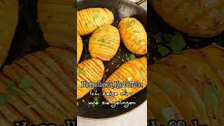 Hasselback Kartoffeln - So einfach gehts! | #hasselbackpotatoes | #f&auml;cherkartoffeln | #beilage