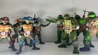 NECA TMNT - Mirage Turtles vs. 1987 Turtles Comparison ￼