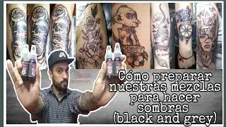 COMO HACER SOMBRAS EN TATUAJES Preparar nuestras Propias mezclas para Tatuar