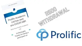 prolific R500/&pound;25 withdrawal/make money online south africa