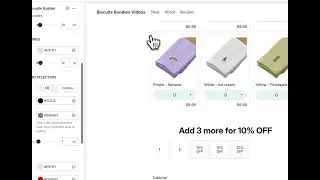 Biscuits Bundle Builder Shopify App - Creating a volume discounts / tiered pricing bundle builder