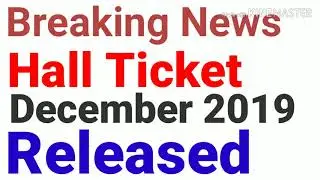 IGNOU Hall Ticket December 2019 | Download IGNOU Hall Ticket | IGNOU Admit card December 2019