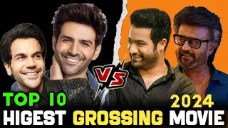🎬 South vs Bollywood 2024 &ndash; Top 10 Highest Grossing Movies Comparison | Box Office Battle (Part 2) 💥