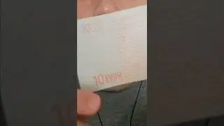 ASMR Edible Paper Money 10 Euro eating sounds mukbang #youtubeshorts #shorts