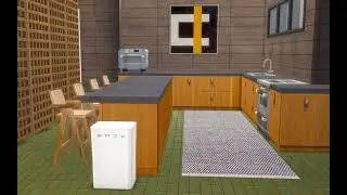 Sims 4 Oasis Springs Home #sims4 #sims4midcenturymodern #sims4decor 
