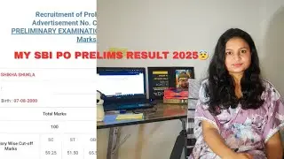 My SBI PO Prelims scorecard 2025 |  High cutoff | cleared or not Honest Reaction 🎯