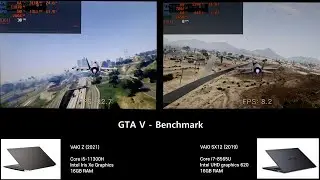 VAIO Z (Intel Iris Xe) vs. VAIO SX12 (Intel HD 620) Comparison - Test in 6 Games