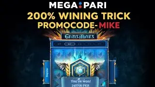 Megapari Gems and mines winning strategy use special promo code MIKE 