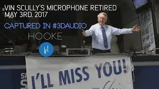 Vin Scully microphone retired at Dodger Stadium ceremony May 3, 2017 - Captured in 3D Audio