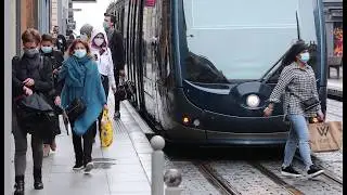 Premier jour de déconfinement à Bordeaux et un réseau de tram peu fréquenté