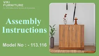 Viki Furniture Shoe Rack Assembly Tutorial | SKU: 113.116
