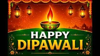 HAPPY DIPAWALI DESIGN IN MS PAINT