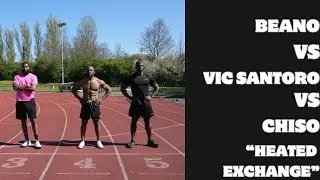 Beano vs Vic Santoro vs  Chiso TRACK RACE!! @HoodAthletics23