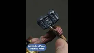 How to Paint NMM Hammer - Thor // Paint Miniatures #shorts @Zwo&Company
