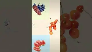 くだもの3つ #timelapse #イラスト #イラストメイキング #くだもの #描き方 #フルーツ
