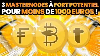 3 MasterNodes &agrave; fort potentiel pour moins de 1000 euros !!!
